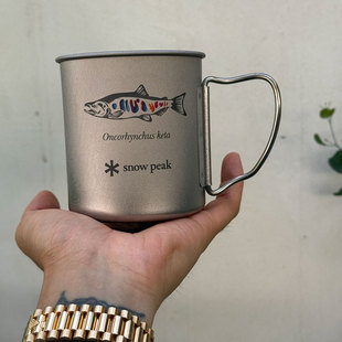 Snow Peak雪峰 限量发售 北海道限定3枚套装鳟鱼钛杯水杯