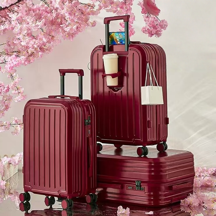 不莱玫结婚陪嫁箱红色旅行箱新娘旅行箱