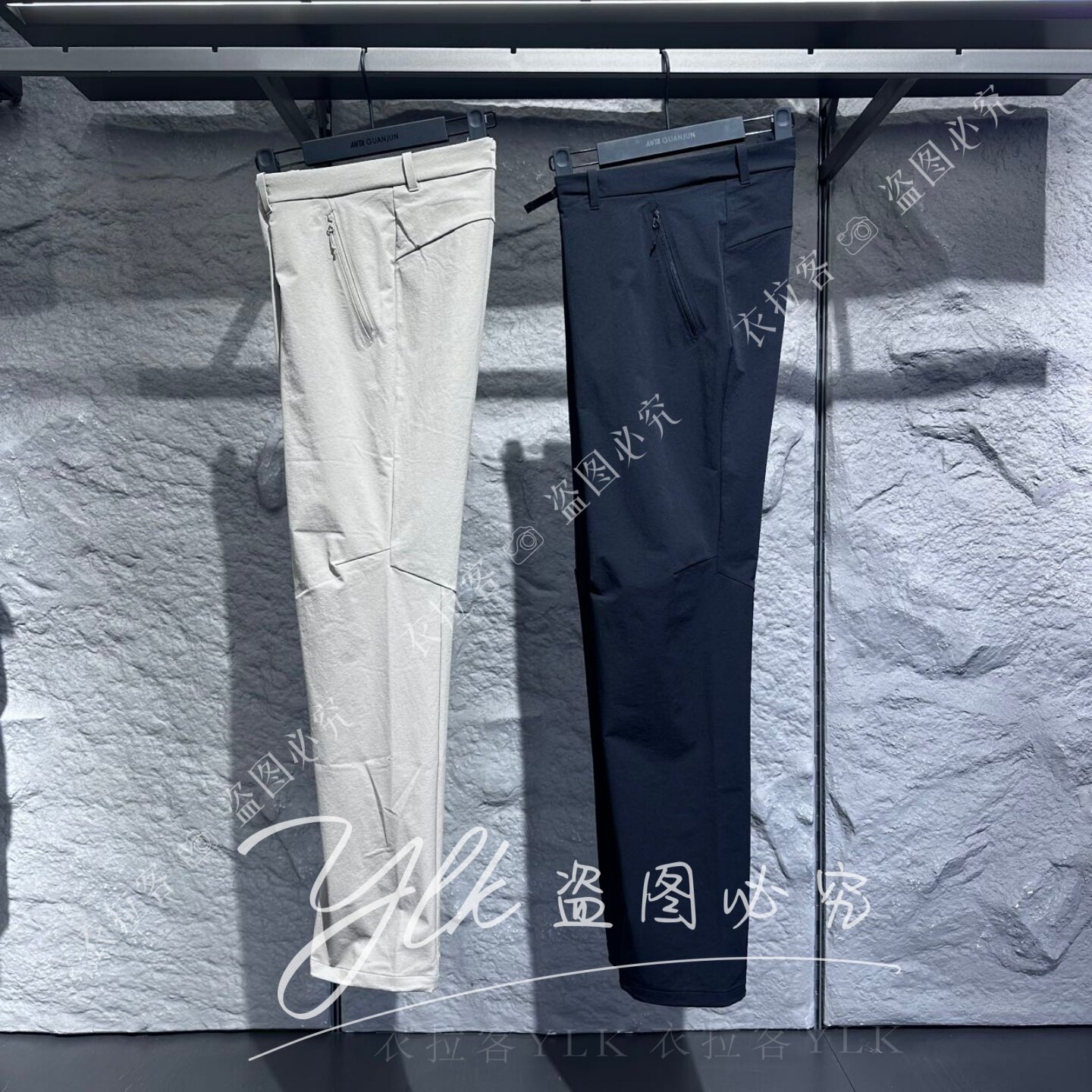 安踏冠军秋冬款女防泼水梭织长裤