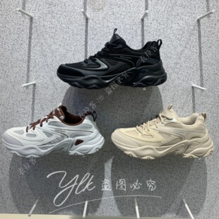 斯凯奇2025男鞋秋冬新款舒适透气复古老爹鞋休闲运动鞋232492