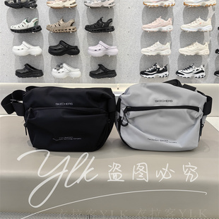 斯凯奇男女斜跨包2025新款 男女便捷腰包户外旅行运动拎包P325U008