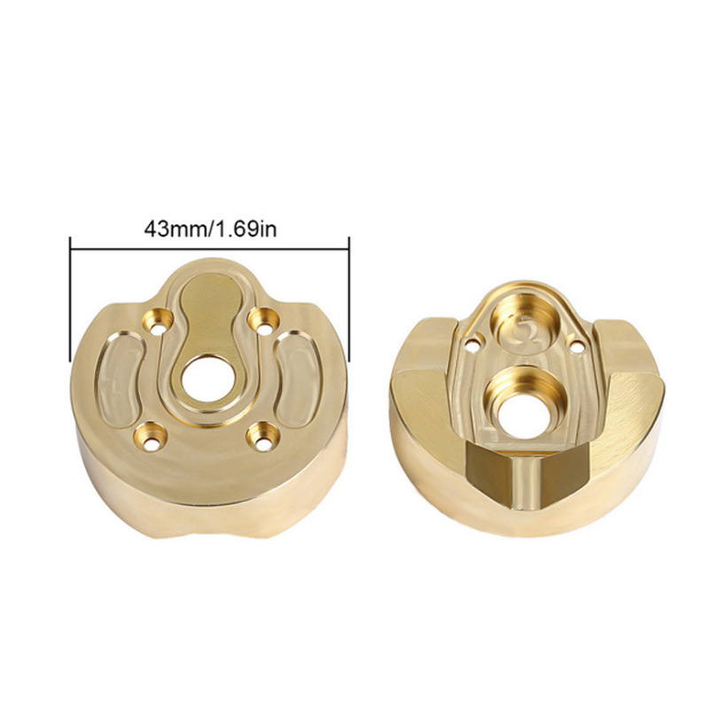 Axial Capra UTB SCX10三代 铜配重块 桥边配重 齿轮盖配重 84g 玩具/童车/益智/积木/模型 四驱车零配件/工具 原图主图