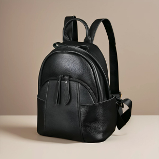 双肩包女2024新款时尚大容量头层牛皮轻便女士真皮高级感双肩背包