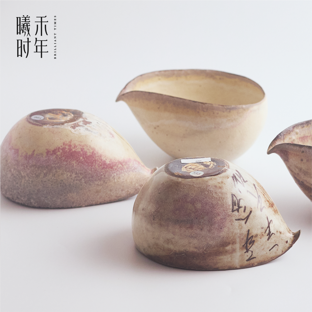 张汝佳河豚形柴烧公道杯
