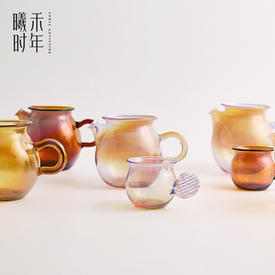 BLACKLIGHT黑光玻璃手工设计款高硼硅玻璃公道杯原创艺术品茶具