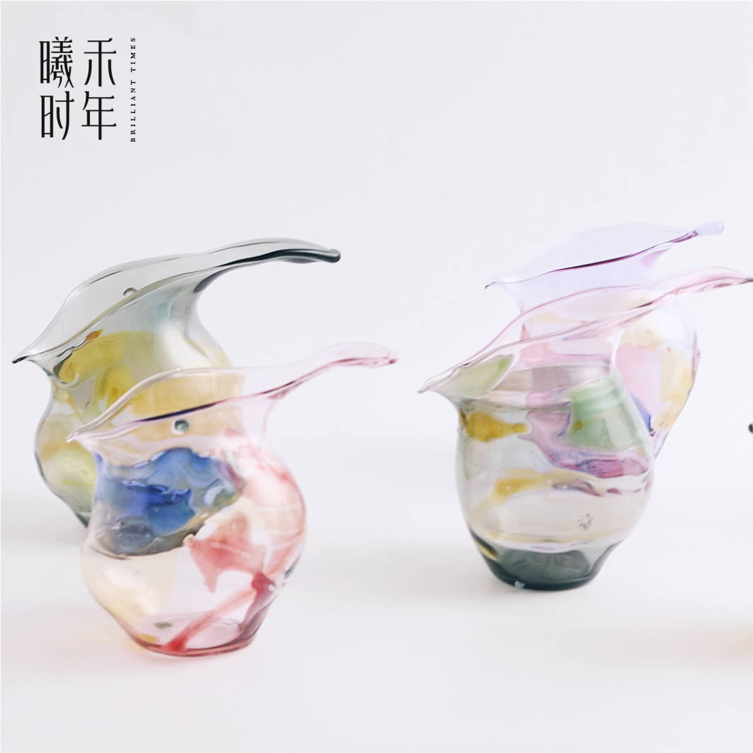 黑光高硼硅手工玻璃公道杯