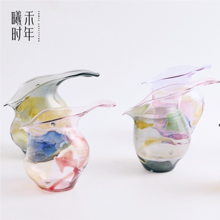 BLACKLIGHT黑光玻璃手工高硼硅玻璃公道杯原创艺术品茶具