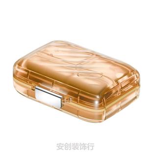 药盒便携密封防潮儿童旅行迷你学生小药透明小号药物中老年老年