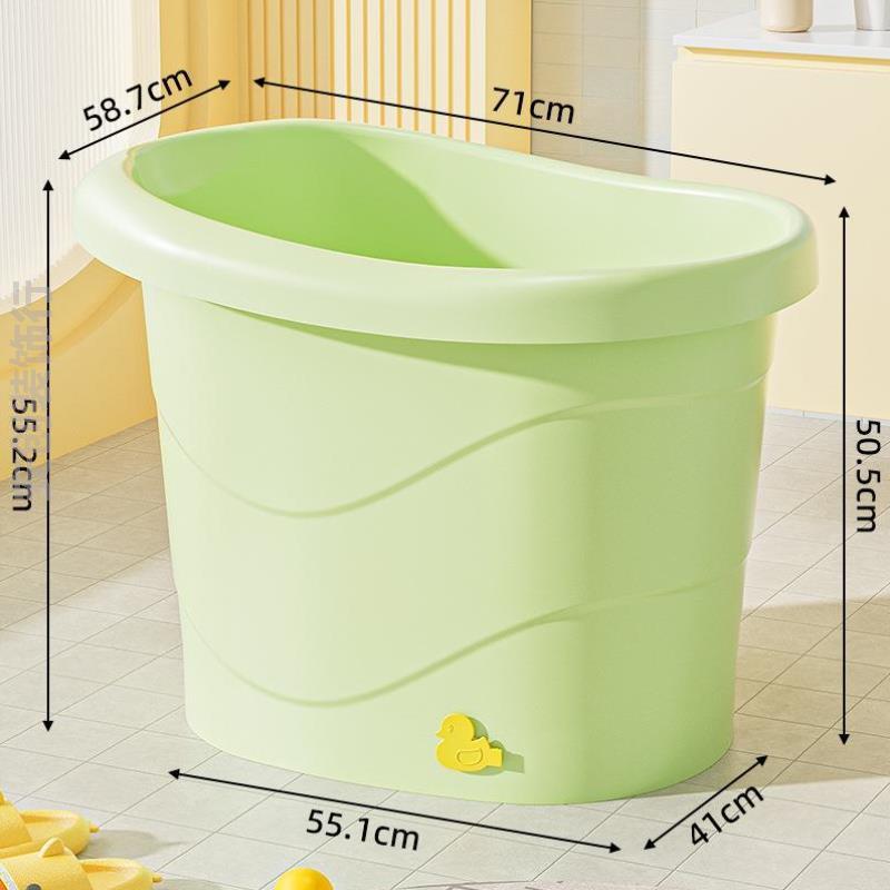 洗澡盆家用大号特大加厚婴儿专用便携泡澡桶2025新款塑料游泳宠物