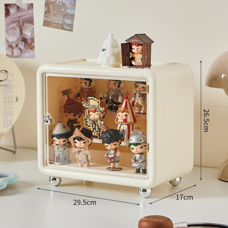 盲盒收纳展架新款大容量展示架防尘架子落地透明上墙展示置物架柜