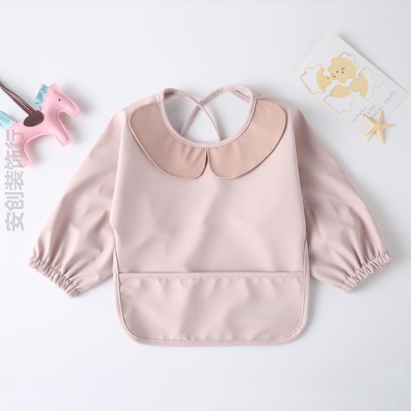 儿童大号吃饭围兜专用男宝防护外穿神器幼儿园小孩罩衣公主口水秋