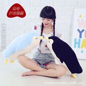 企鹅毛绒玩具动物枕生日礼物海洋男睡觉公仔趴款 玩偶抱布娃娃女孩