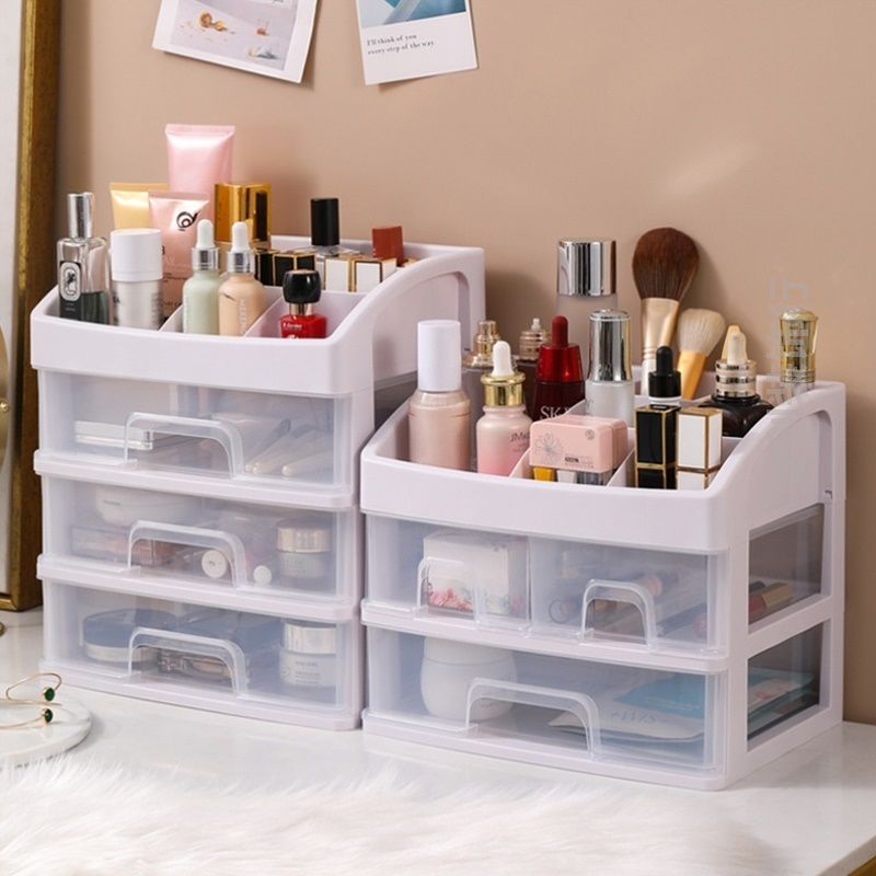 神器化妆品置物架杂物房宿口红轻奢储物可爱宿舍面膜便携整理书桌