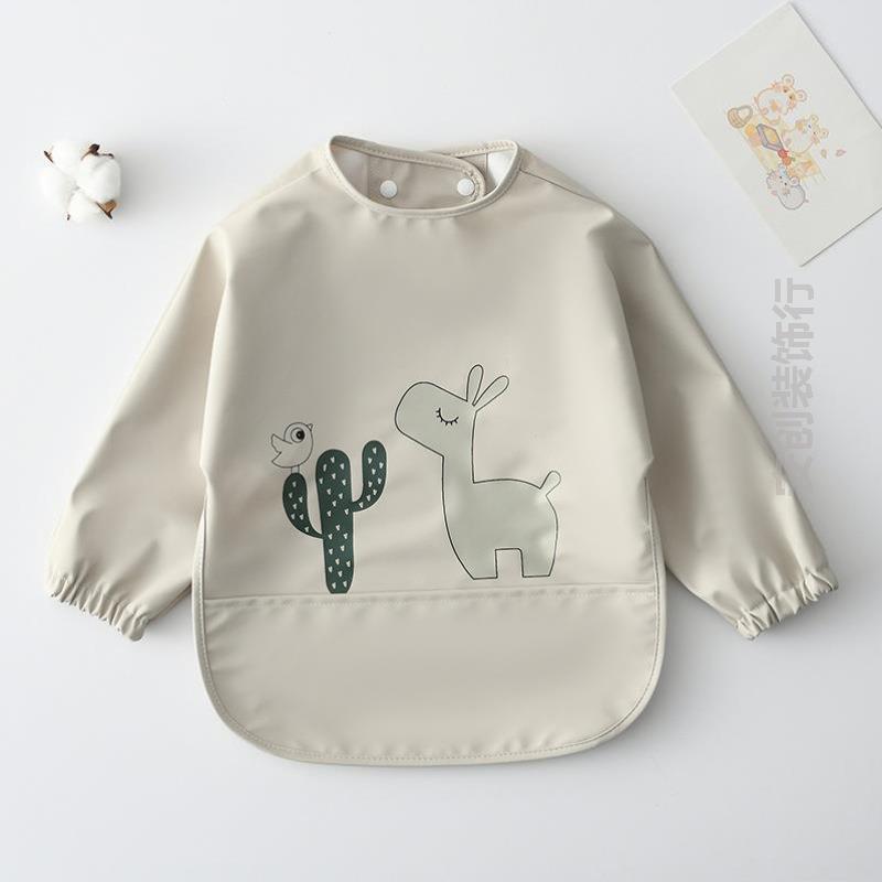 儿童吃饭围兜大号专用宝宝背心进食洋气罩衣轻薄男女防护男宝外穿