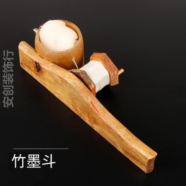 墨斗自动划线器专用工具塑料木雕木斗墨仓手柄工具装修木工木制摇