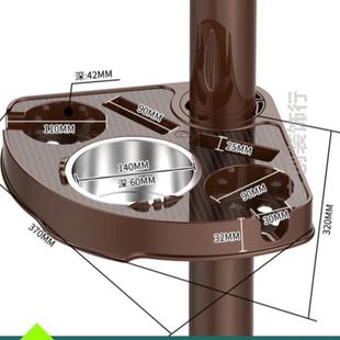 机麻桌脚上配件可旋转烟灰缸茶水杯架麻将机通用大全麻烦桌小茶几