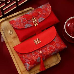 红包万元大号新款改口个性结婚布袋见面喜袋敬茶高档随份子利是利