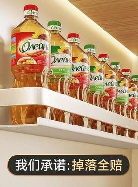 白色厨房置物架壁挂墙上免打孔调味料品罐收纳架家用多功能调料架