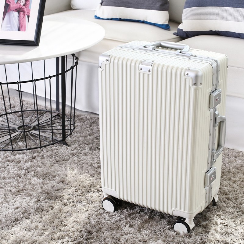 行李箱女铝框轻便旅行箱万向轮静音拉杆箱男登机箱20寸24密码箱28