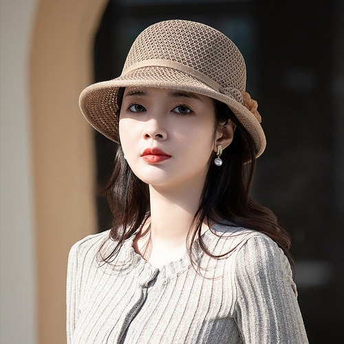 防晒帽子女款2026新款遮阳渔夫帽