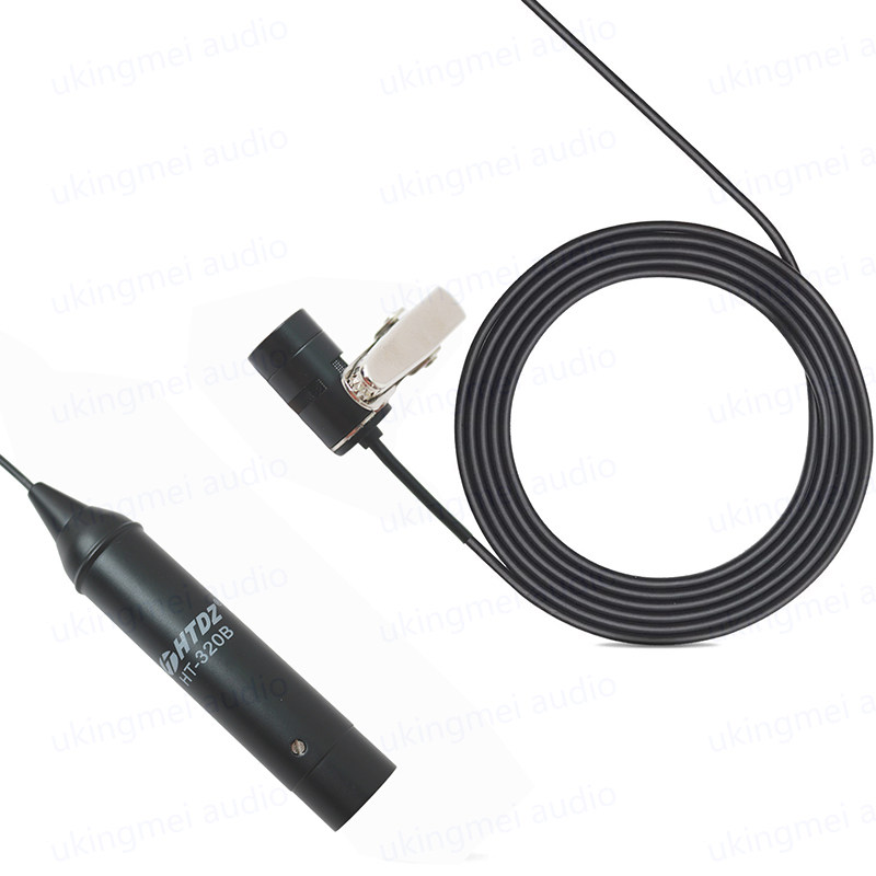 有线领夹麦克风 适用于摄像机拍摄直播调音台 萨克斯演出拾音话筒