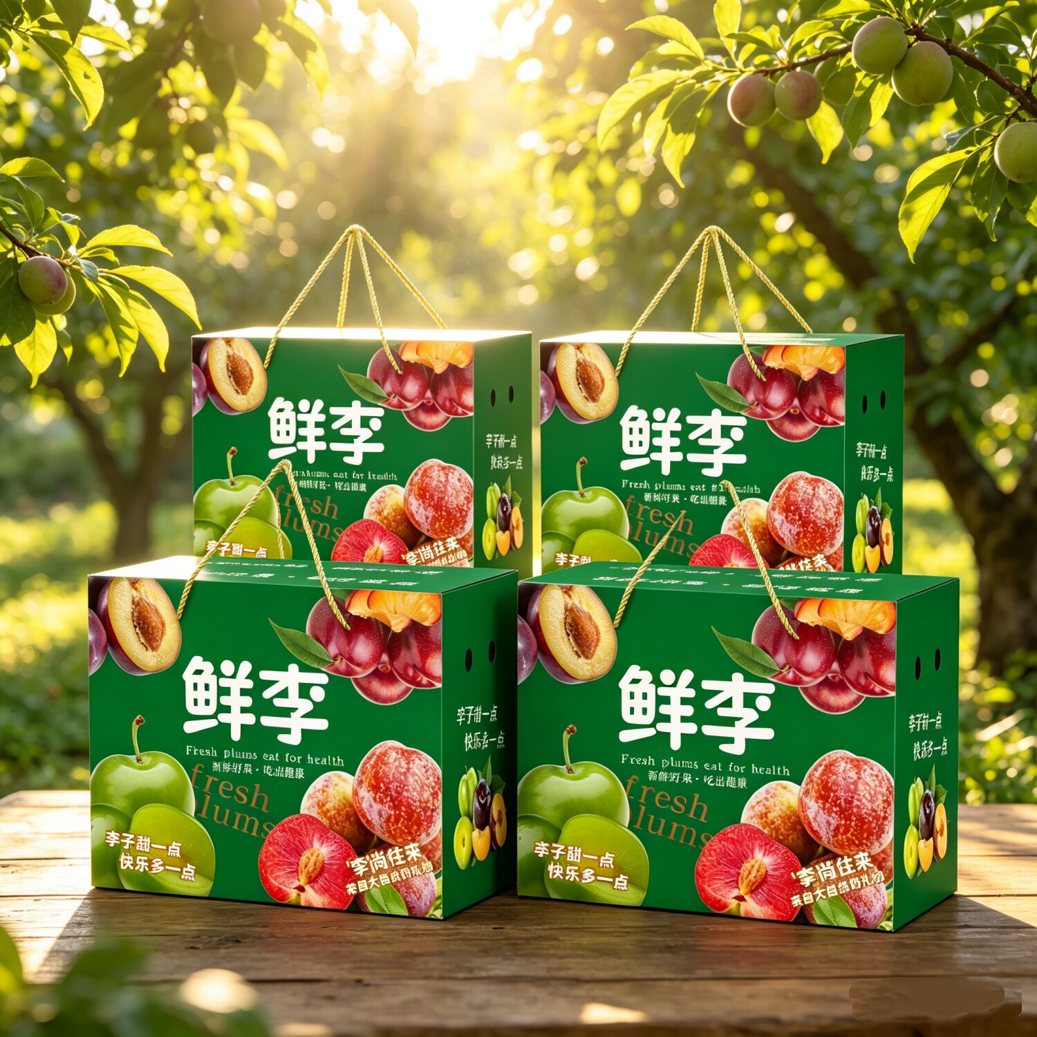 李子包装盒三华李礼品盒桃形李纸箱蜂糖李礼品包装