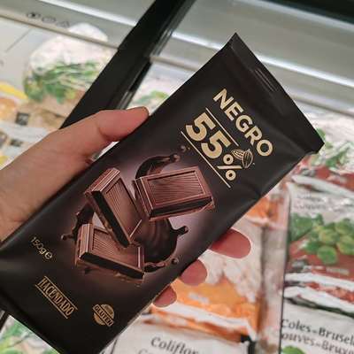 旺购上品 西班牙代购原装进口 HACENDADO 55%可可巧克力黑巧150克