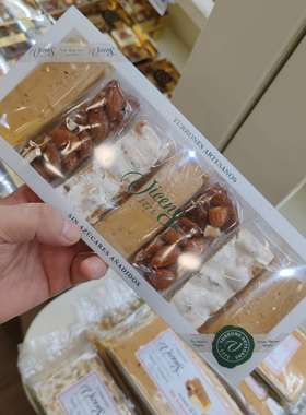 旺购上品 西班牙代购 原装进口VICENS TURRON 无糖7块装牛扎糖