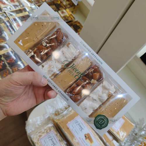 旺购上品 西班牙代购 原装进口VICENS TURRON 无糖7块装牛扎糖
