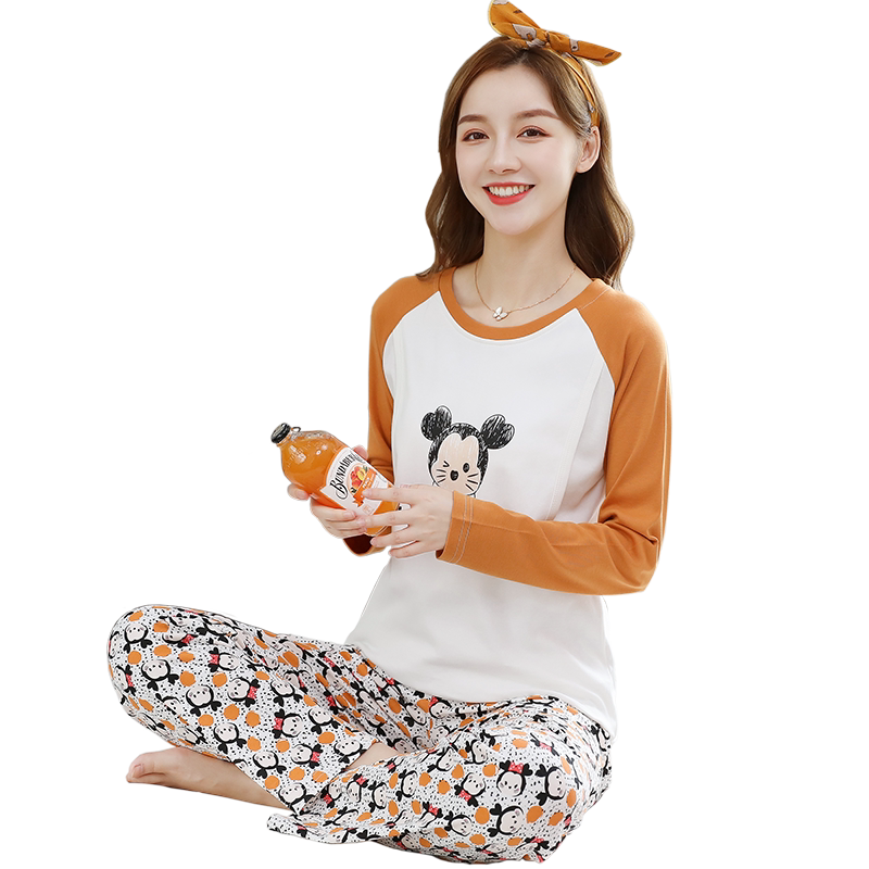 月子服夏季纯棉薄款产后孕妇睡衣哺乳待产喂奶产妇怀孕期坐家居服