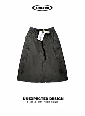 AIMEEWQ  新款春季小怪兽户外旅游出行梭织工装裙AMS0521