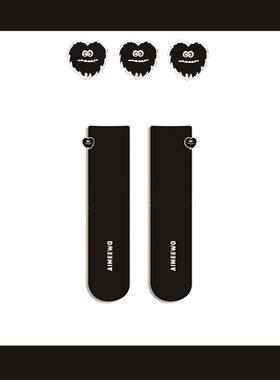 aimeewq   舒适保暖可爱多颜色刺绣彩色袜  AM0100