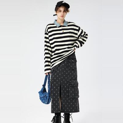 2024秋季牛仔半裙AIMEEWQ百搭