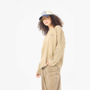 AM0903 小怪兽26支双纱300克印花IP字母拼接长袖 AIMEEWQ 25秋季