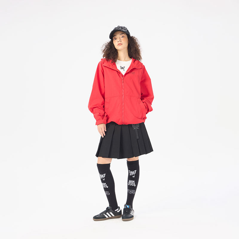 AIMEEWQ   新款早秋小怪兽户外防泼水面料蝴蝶连帽梭织外套AM0710