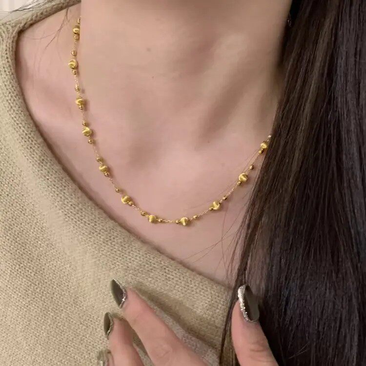金店同款两戴永夜星河碎项链女时尚轻奢百搭璀璨蹦迪珠猫眼首饰品