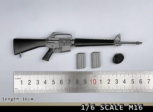 现货 1/6比例  兵人 模型配件 M16 三角护木  现代美军 塑料模型