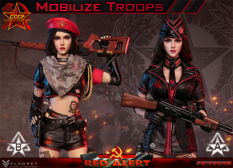 现货FLAGSET 1/6 红色预警 FS-73048 苏联狙击手小队 纳斯佳 贝拉