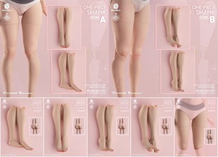 现货 worldbox 1/6 女素体 肥腿一体脚 女兵人偶配件 AT204