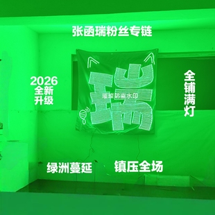 张函瑞超薄贴片软灯牌超亮COB灯牌应援明星粉丝团遮光布绿洲蔓延