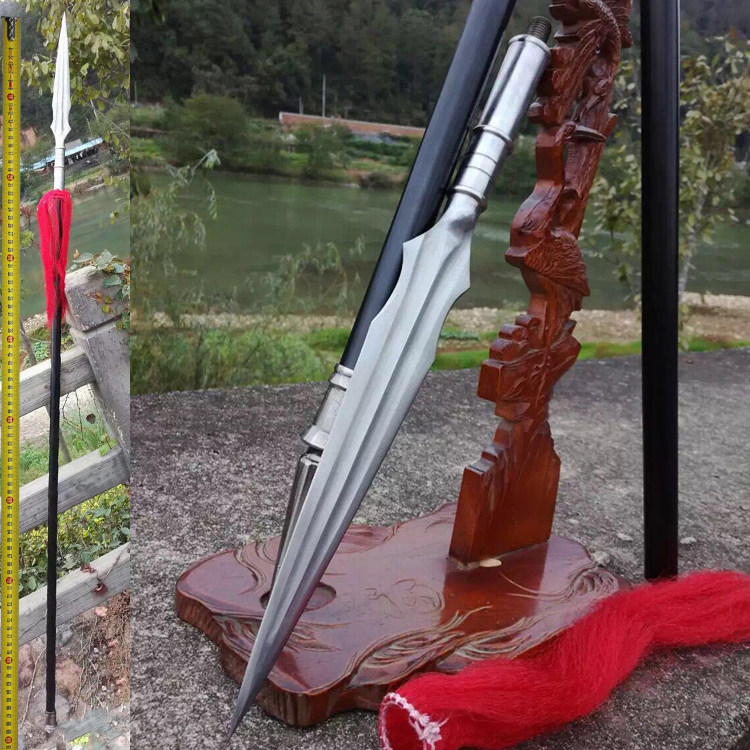 Longquan City Pattern steel Zhao Yun Overlord gun HY Gun head Treasured sword Weapon A martial art Pike Spearhead Edgein the Arts and crafts , Folk arts and crafts Features , Related sword , Swords  category - from Buy2taobao.com to provide professional Taobao agent buy service