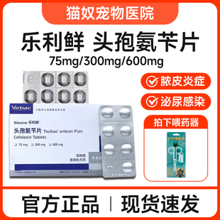 维克乐利鲜宠物头孢氨苄片狗狗猫咪皮肤病消炎药脓皮症尿路感染