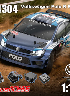 美嘉欣HYPER 1/14 POLO R WRC无刷RC遥控电动拉力赛车模型车14304