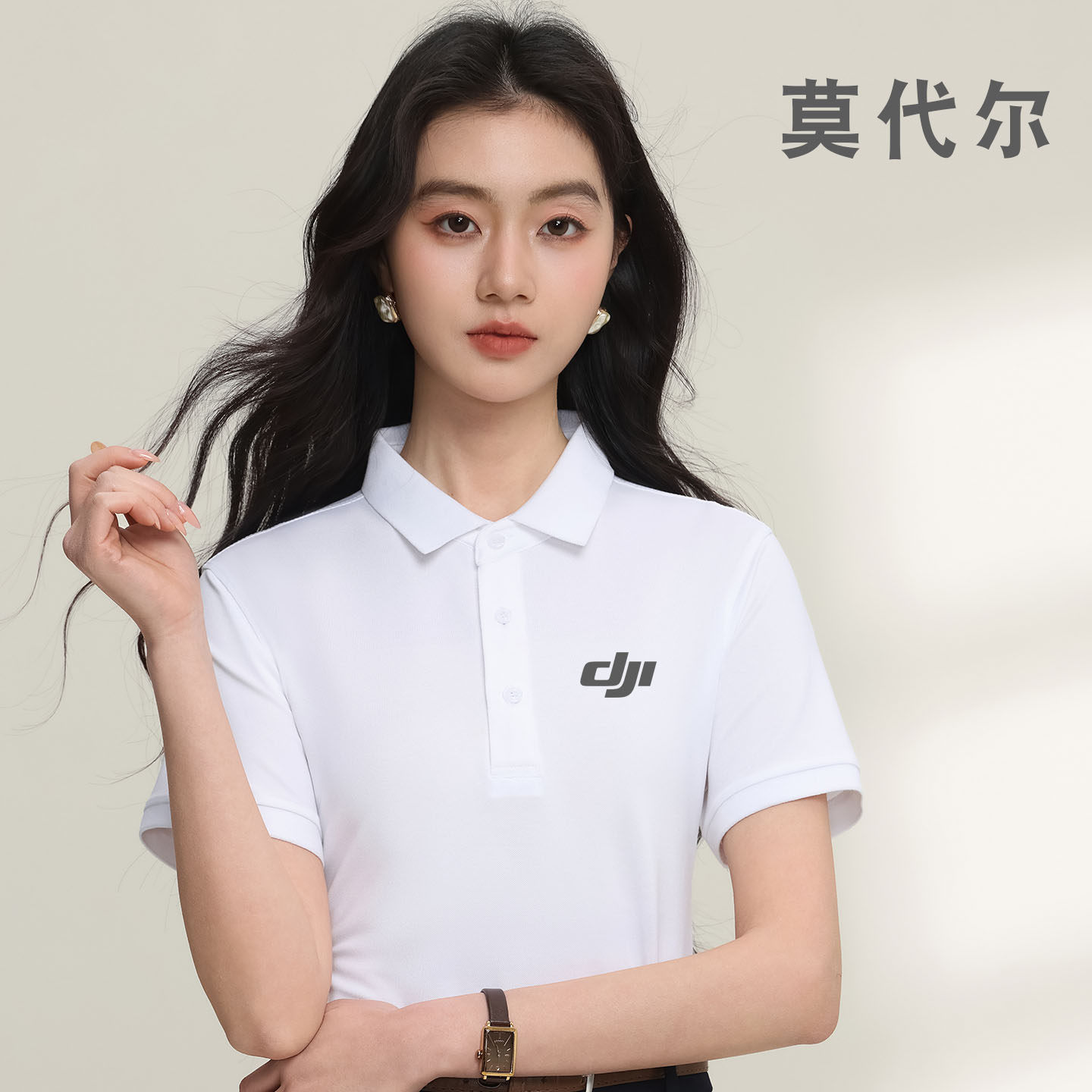 莫代尔短袖POLO衫定制纯色翻领T恤工作服印字LOGO运动休闲体恤衫