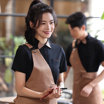 西餐厅服务员夏装衬衣