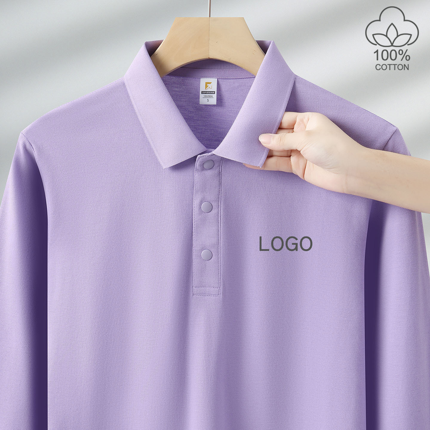 【纯棉T恤】polo衫工作服