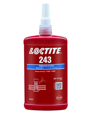 美国进口密封胶乐泰243胶水耐高温厌氧胶242螺丝胶271/272/250ML