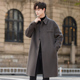 澳毛高端双面绒大衣男士 风衣潮 100%全羊毛呢子外套冬季 中长款 韩版