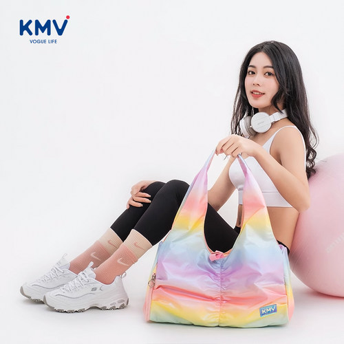 原创KMV健身包女包潮单肩瑜伽包