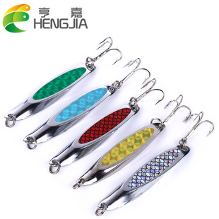 HEGN JIA 路亚斜切亮片金属远投海钓7cm21g海翘嘴鲈鱼亮片路亚饵